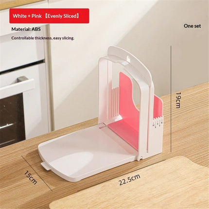 Bread Slicer for Homemade Bread | 5 Thicknesses Mode for Sourdough, Rounds Loaves, Bagels, Toast & Sandwiches | Foldable & Adjustable | Space Saving | Indoor Outdoor Use