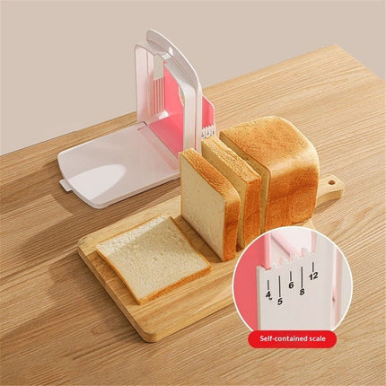 Bread Slicer for Homemade Bread | 5 Thicknesses Mode for Sourdough, Rounds Loaves, Bagels, Toast & Sandwiches | Foldable & Adjustable | Space Saving | Indoor Outdoor Use