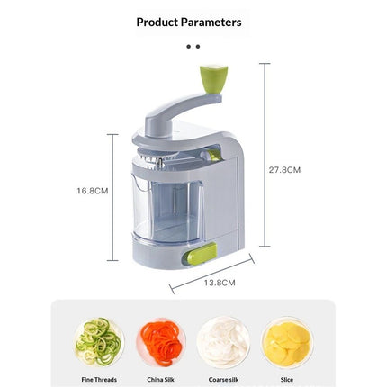 Spiralizer Vegetable Slicer Heavy Duty Veggie Spiralizer with Strong Suction Cup, Zucchini Spiral Noodle/ Zoodle/ Spaghetti/ Pasta Maker