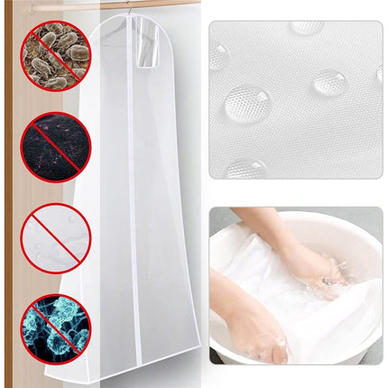 Bridal Bag - Garment Bag for Extra Large Wedding Gowns and Dresses - 60*183cm - for Long Poufy Dress , Breathabl