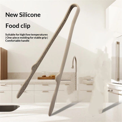 2 Pack Mini Silicone Toaster Tongs, Anti-Slip,Non-Scratch mini tongs 11 inch silicone tongs - Modern khaki