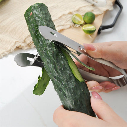 2 pack Asparagus Peeler, Stainless Steel Double Edge Vegetables Peeler Hand Kitchen Food Peelers for Cucumber Zucchinis Yam Carrot