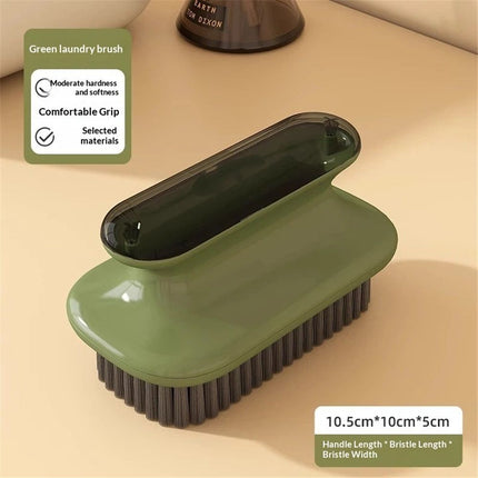 4 Pack Laundry Stain Brush Household Scrub Brush Laundry Brush for Stain Removal,Soft Bristle Brush Stain Brush for Clothes Scrubbing Bathroom Cleaning Brush,Easy to Hold (Green)