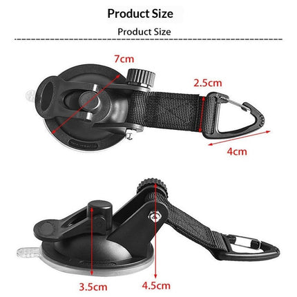 4 PCS Suction Cups Heavy Duty with Hooks,Outdoor Strong Suction Cup Wall Anchor for Camping Tarp Accessory,Car Side Awning,RV Boat Window Glass Camping Trap