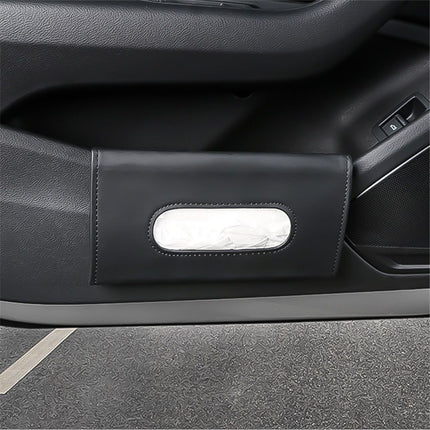 2 pack Car Visor Tissue Holder, Sun Visor Napkin Holder Backseat Tissue Case, Premium Car Tissue Box for car, Vehicle (Black)