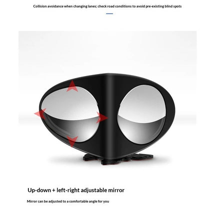 2 pack Blind Spot Car Mirror - Glasses Convex Wide Angle Rear View 360 Degrees Rotatable Blindspot Side Eliminator Auxiliary Mirror for Cars SUV and Trucks (Left & Right)
