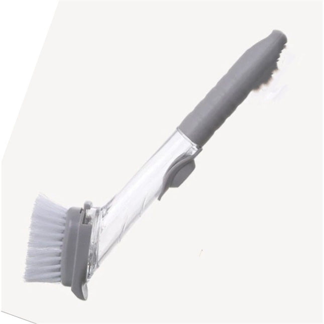 Soap Dispensing Dish Brush Storage Set, Kitchen Brush for Pot Pan Sink Cleaning, Pot Washing Sponge Lazy Cleaner Household
