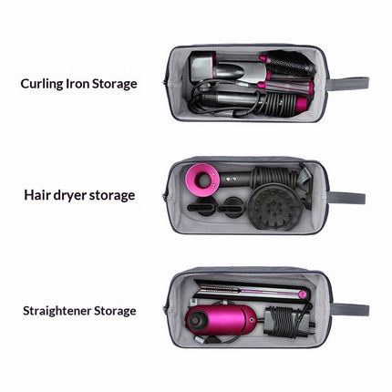 Travel Case , Portable Carrying Case for Supersonic Hair Dryer, Shockproof Protection Organizer Bag Travel Storage Bag, Gray（only bag）