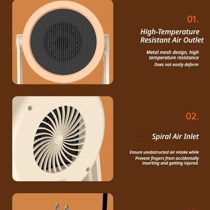 Desk heater white
