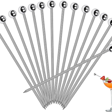 20 PCS Stainless Steel Toothpicks Gold