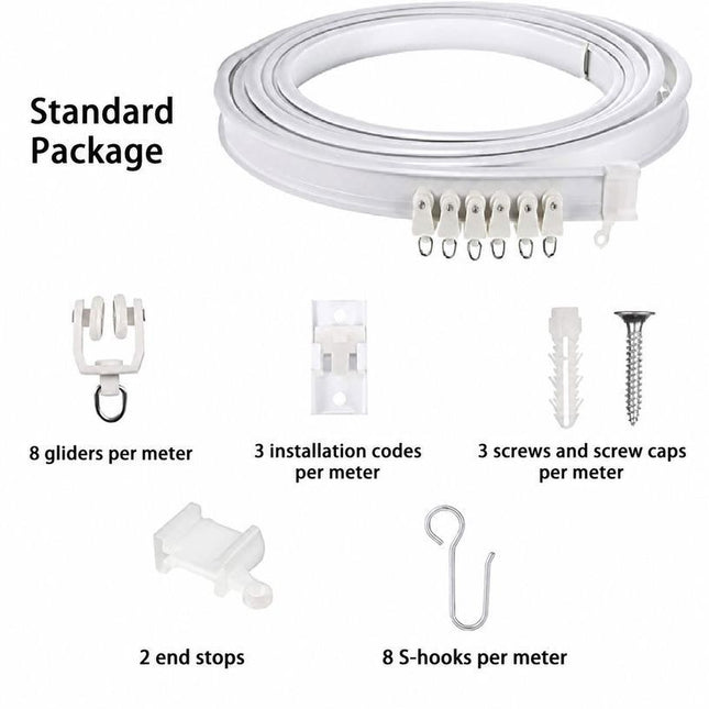 Curtain Track 3M [Including Accessories]