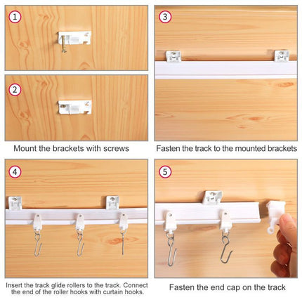 Curtain Track 4M [Including Accessories]