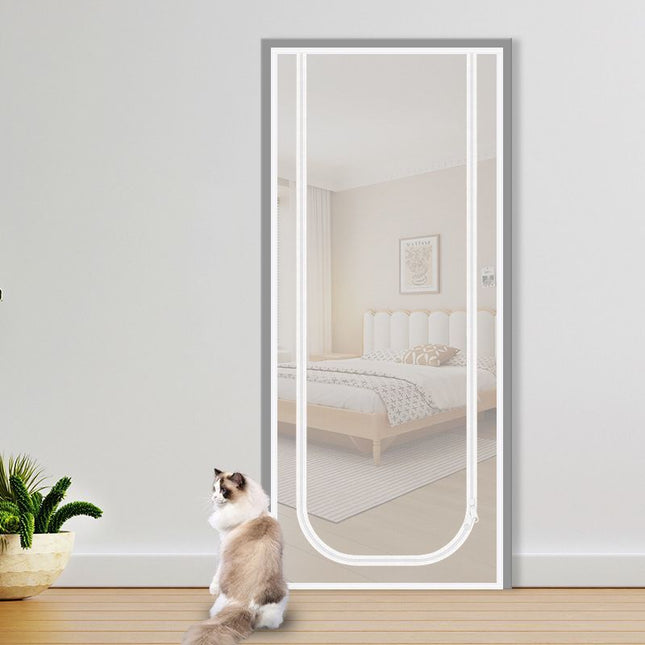 Pet Zipper Screen Door White 90 x 220cm