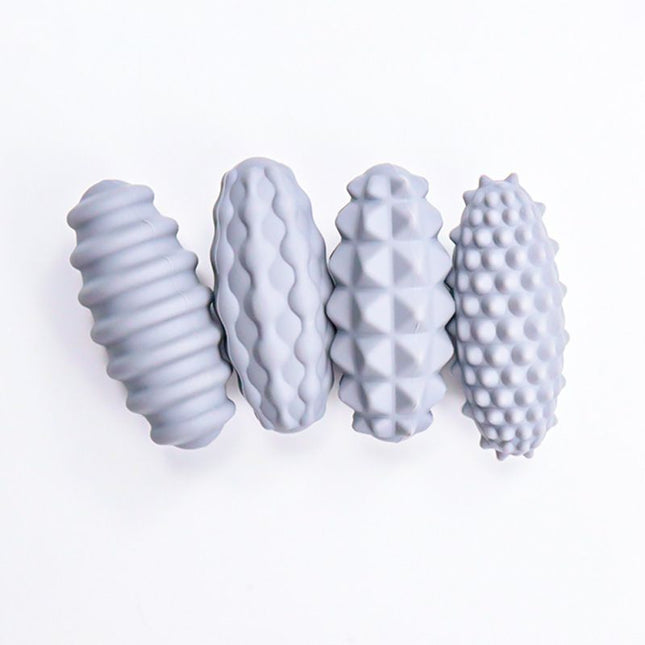 4-Pack Oval Toys Gray Random Styles