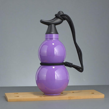 Calabash Novelty Water Bottle 750ML Glossy Purple Leakproof Drinking Cup with Shoulder Strap Halloween Party Gift Amazing Shopping