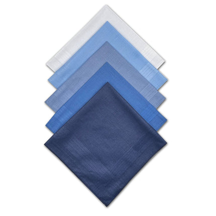 Solid Striped Men Suit Pocket Square Handkerchief 5pcs
