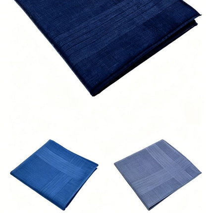 Solid Striped Men Suit Pocket Square Handkerchief 5pcs