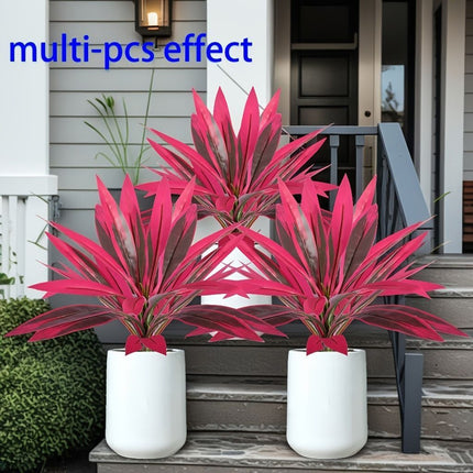 Purple Faux Brazil Wood Dracaena Indoor Greenery Ornament 12 Pack