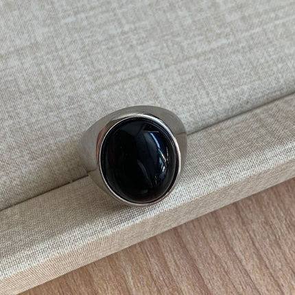 Oval Gem Zircon Ring | Christmas Noble Ornament Gift | Fashion Light Luxury High‑Sense Stackable Finger Band Amazing Shopping