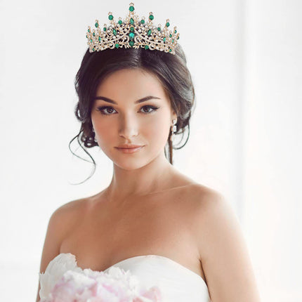 Sparkling White Crystal Silver Tiara Elegant Hair Jewellery for Wedding Photoshoot Pageant Stage Adults Halloween 1pc