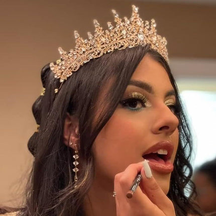 Sparkling White Crystal Silver Tiara Elegant Hair Jewellery for Wedding Photoshoot Pageant Stage Adults Halloween 1pc