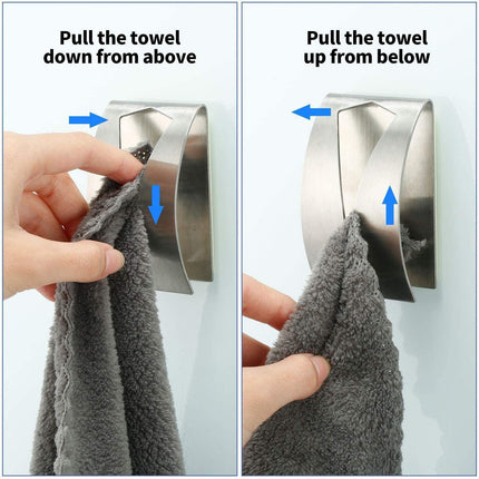 Silver Towel Clips 6 Pack