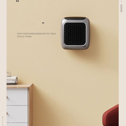 Gray Mini Wall Mount Heater
