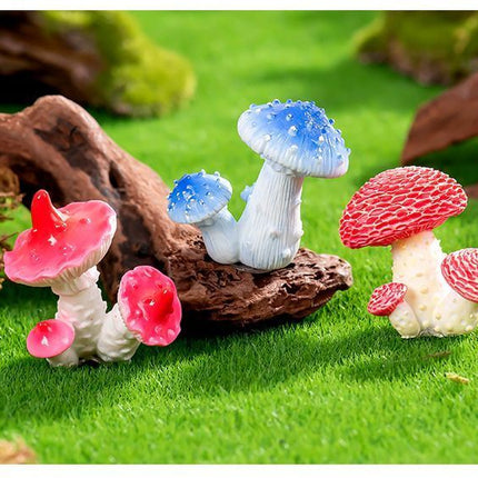 10pcs Artificial Mushroom Ornament-Type 7