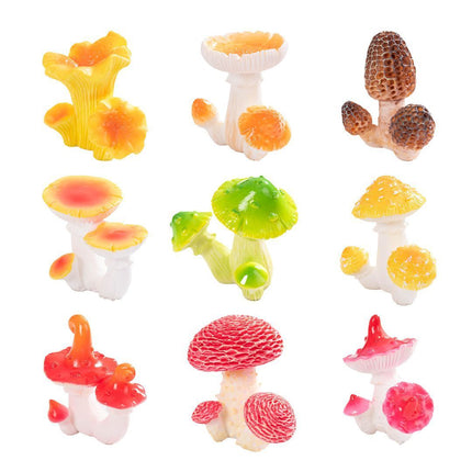 10pcs Artificial Mushroom Ornament-Type 8