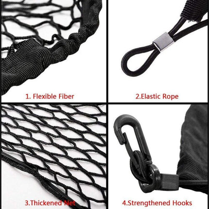 Car Luggage Net, Elastic Nylon Trunk Net Protective Net Multifunction Partition Net for Pet Trunk Storage Dogs, 115 x 60cm