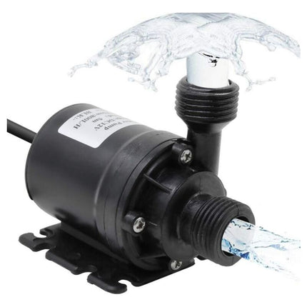 800L H Submersible Water Pump DC 12V Amphibious Pump for Pond Aquarium Solar Fountain Pool Water Circulation, 5M