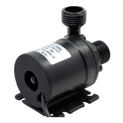 800L H Submersible Water Pump DC 12V Amphibious Pump for Pond Aquarium Solar Fountain Pool Water Circulation, 5M