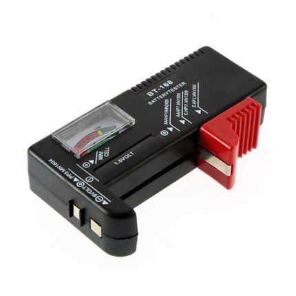 2 Pack Digital Battery Tester Voltage Checker and Power Level Checker Combo for AA AAA C D 9V 1.5V Button Cell Battery
