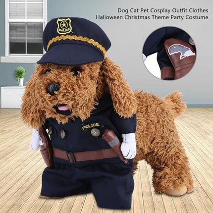 Pet Cosplay Outfit Funny Dog & Cat Costume For Parties And Holidays (Large)