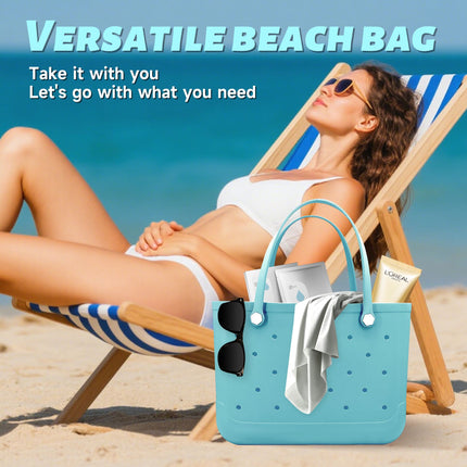 Waterproof Hexagon Mesh Beach Bag - Large Capacity Travel Storage Tote for Swimwear Towel Sunglasses - Pink Large 48x34x24cm
