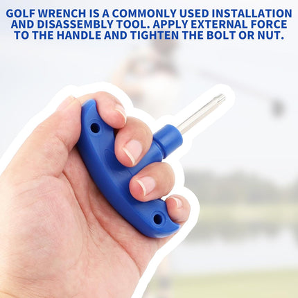 3-Pack Golf Wrenches Set - Golf Torque Wrench Golf Head Adjustment Tool & Spike Wrench for Golf Shoes - Stainless Steel Golf Club Driver Torque Tool with Plastic Handle, T20, T25