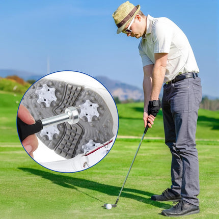 3-Pack Golf Wrenches Set - Golf Torque Wrench Golf Head Adjustment Tool & Spike Wrench for Golf Shoes - Stainless Steel Golf Club Driver Torque Tool with Plastic Handle, T20, T25