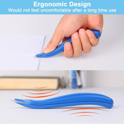 Single Hole Punch 1/4” Hole Puncher for Crafts, One Hole Paper Punch + 6 Pack Magnetic Staple Remover Tools, Professional Stapler Removers Staple Puller Remover