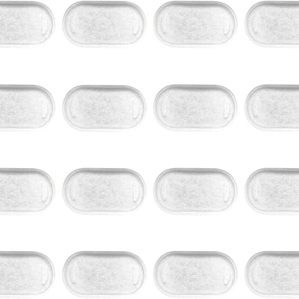 16 Pack Replacement Filters for Cat/Dog Water Fountain - Stainless Steel, 67oz/2L Adjustable Water Flow, Super Quiet
