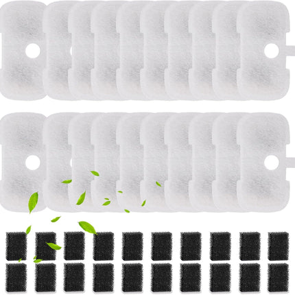 20 Packs Filter Replacement Compatible with  Cat Water Fountain PLWF005/PLWF105/PLWF115/PLWF106/PLWF116/PLWF305, Upgrade Replacement Filters Fit Pet libro Water Fountain, Easy to Install