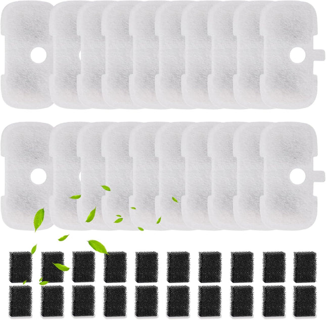 20 Packs Filter Replacement Compatible with  Cat Water Fountain PLWF005/PLWF105/PLWF115/PLWF106/PLWF116/PLWF305, Upgrade Replacement Filters Fit Pet libro Water Fountain, Easy to Install