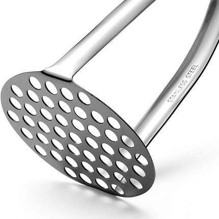Potato Masher,Professional 18-10 Stainless Steel Potato Masher.Garlic Press,Cooking and Kitchen Gadget