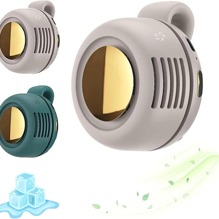 Portable Silent Mini Bladeless Fan Clip On, mini clip on fan, portable mini bladeless fan clip on, Suitable for Outdoor & Travel & Office, Travel Accessories (white, 1pcs)