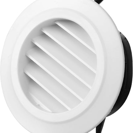 4 Inch Soffit Vent Round Vent Cover Air Vent Covers Round Ceiling Diffuser Dryer Vent Cover with Built in Mesh Air Wall Vent Cover for Exhaust Fan Inline Duct Fan Bathroom Kitchen