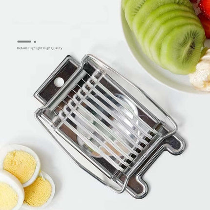 Egg Slicer, Stainless Steel Egg Slicer Cutter, Multipurpose Slicer for Egg Ham Strawberry Banana Soft Fruit