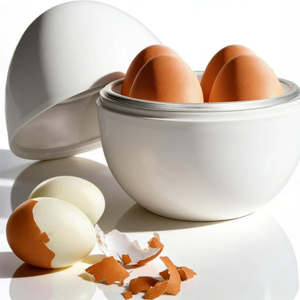 Microwave Egg Cooker, Hard Boiled 4 Capacity Boiler Steamer Poacher Microwavable with Lid for Cooking Kitchen Tools