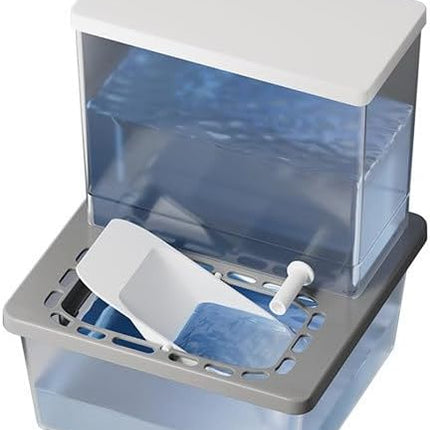 2 litre recirculating water fountain for cats and dogs – automatic 304 stainless steel drinking bowl (without plug) – ultra-quiet water pump – tiltable automatic water fountain – perfect for travel and to keep your pet close by.