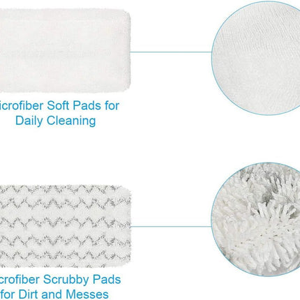 4 Pack Steam Mop Pads or Bissell Symphony 1252 1606670 1543 1652 1132 1530 11326 Vacuum and Steam Mop, Bissell 2747A Replacement Pads, Bissel Symphony Pet Mop Pads, Microiber Washable & Reusable
