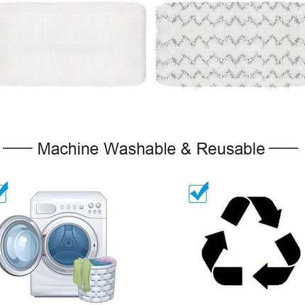 4 Pack Steam Mop Pads or Bissell Symphony 1252 1606670 1543 1652 1132 1530 11326 Vacuum and Steam Mop, Bissell 2747A Replacement Pads, Bissel Symphony Pet Mop Pads, Microiber Washable & Reusable