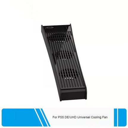 Portable 3 Fans Game Console Cooling Fan Playstation Accessories for PS5 DE/UHD Version Black